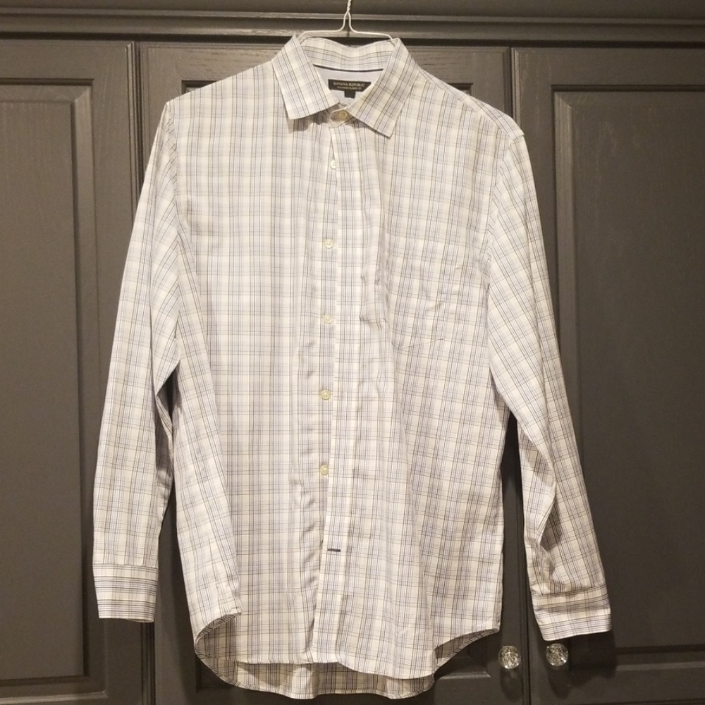 Banana Republic Non Iron Classic Fit Sz Large